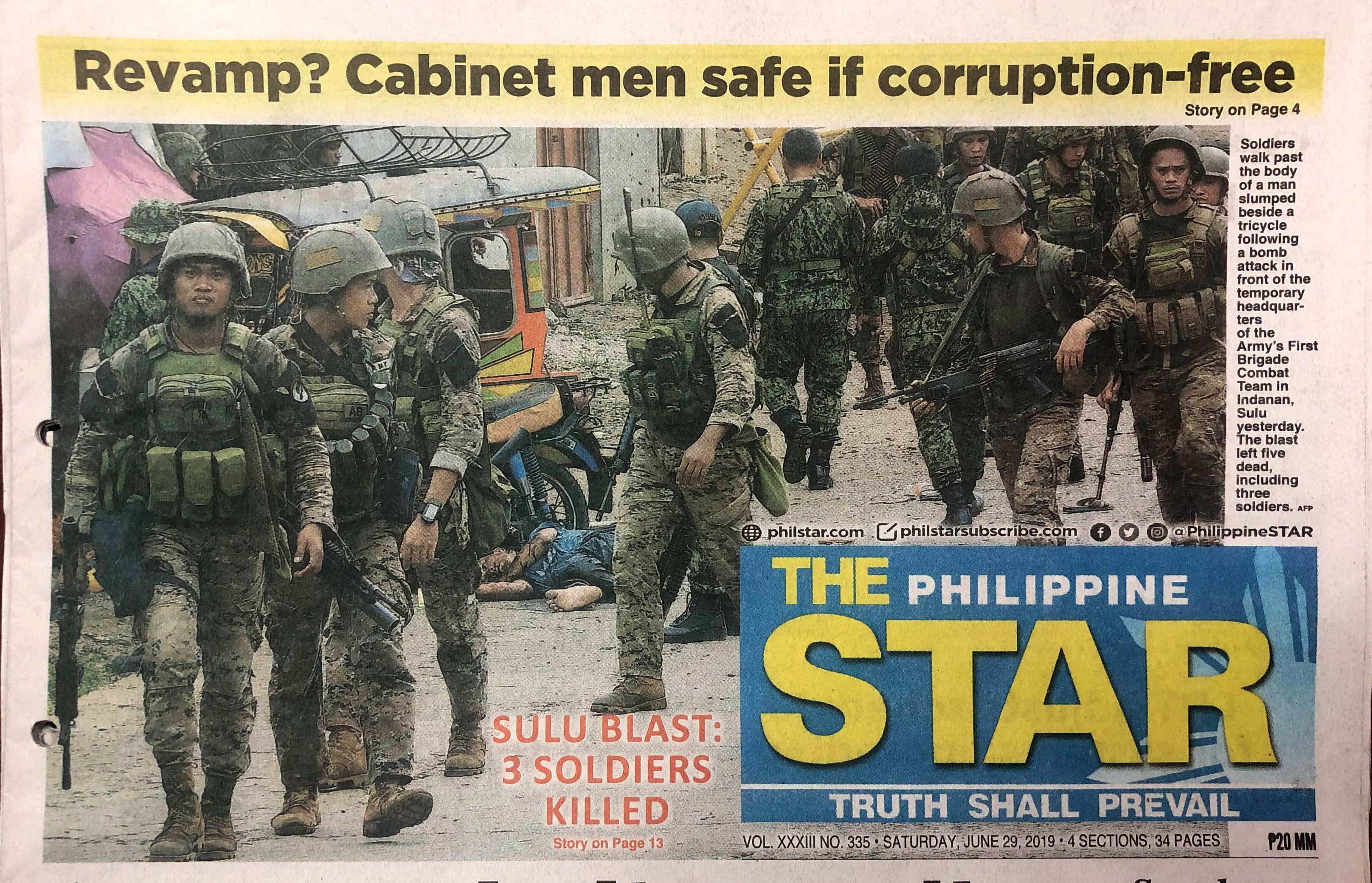 Bomb Attack Underscores the Failure of Martial Law in Mindanao CMFR