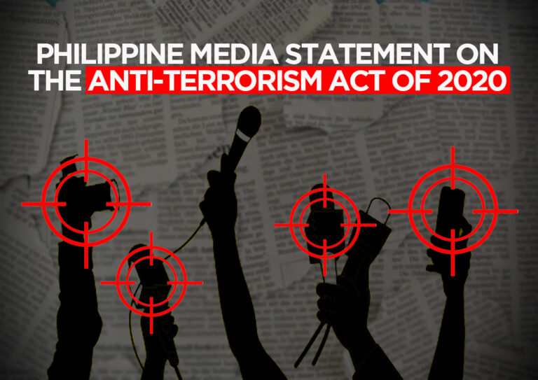 Philippine Media Statement on the Anti-Terrorism Act of 2020 | CMFR